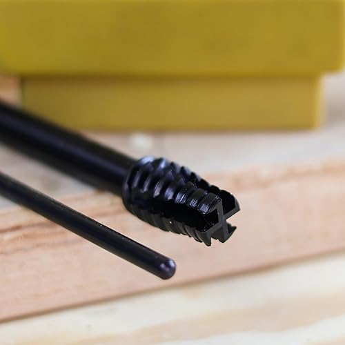 Miniatura 7 de DCT Fresa de roscado de clavijas y espigas de madera - Juego de herramientas de roscado, caja de rosca macho y hembra y dispositivo de acero para