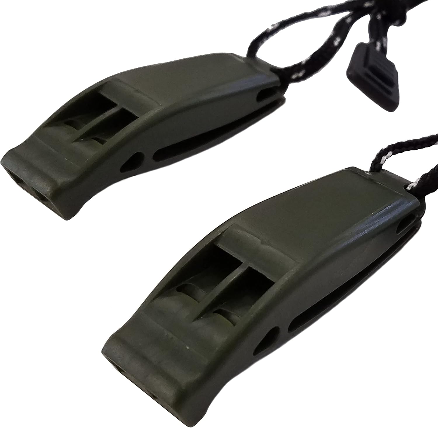 Emergency Whistle with Lanyard and Clip – Survival Whistle Two Pack – Makes a Great Emergency Signaling Device for Hiking, Camping, Boating or Whistle for Protection (OD Green) Emergency Whistle with Lanyard and Clip – Survival Whistle Two Pack – Makes a Great Emergency Signaling Device for Hiking, Camping, Boating or Whistle for Protection (OD Green)