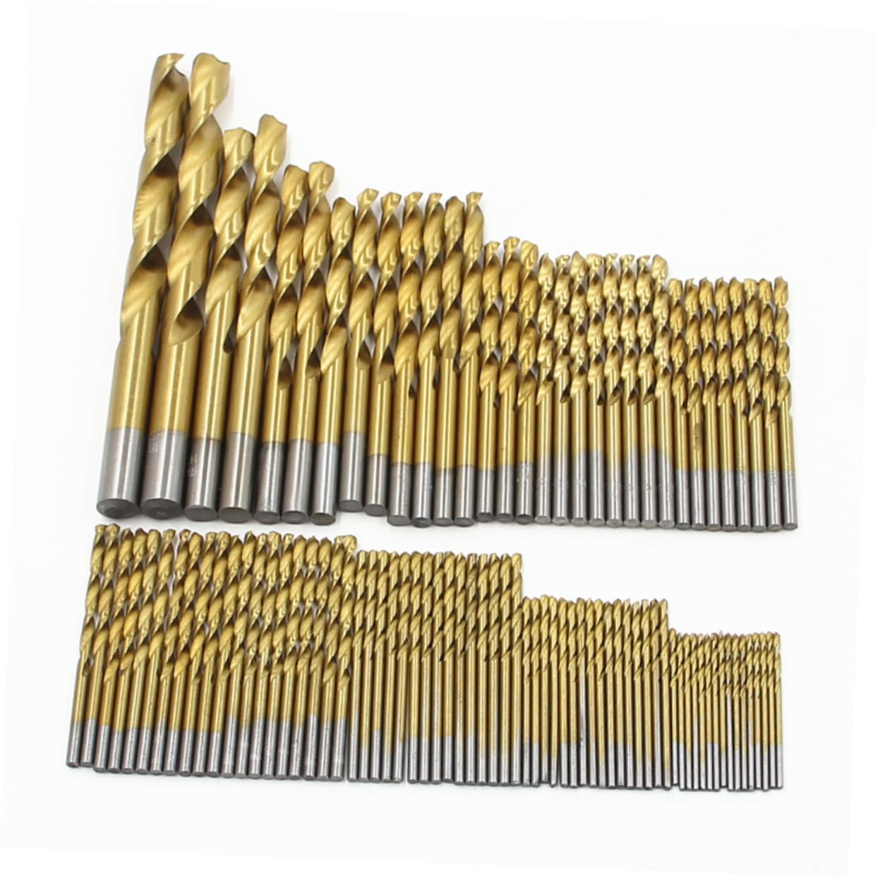 Veemoon Set Di Punte Da Trapano Con 99 Punte Da Trapano Rivestite in Titanio Da 1 5 Mm A 10 Mm Per Metallo Plastica Rame E Legno