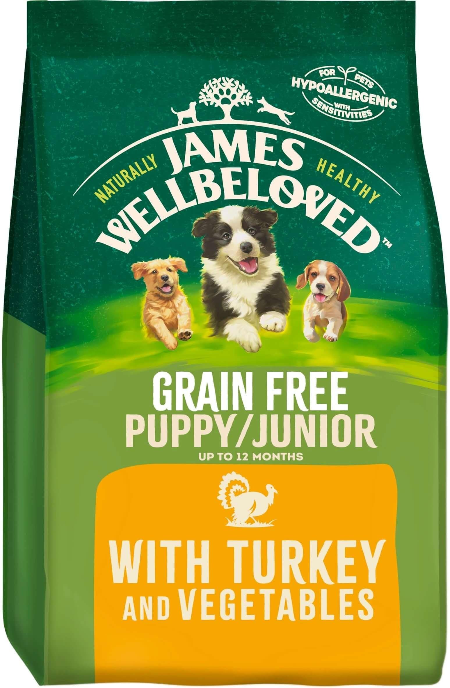 James Wellbeloved Dog Puppy/Junior Grain Free Turkey 1.5kg Amazon