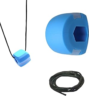 Temmel LLC Jawline Exerciser - Jaw Exerciser with Neck Rope - Define & Slim Your Neck and Face Muscles with Double Chin Reducer to Look Younger – Jawline Sharper for Men and Women