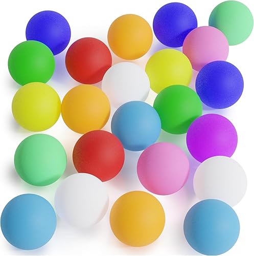 Lestiour Pelotas de ping pong, paquete de 50100 pelotas de ping pong de colores a granel de 0.08 onzas (1.575 in), pelotas de tenis de mesa de