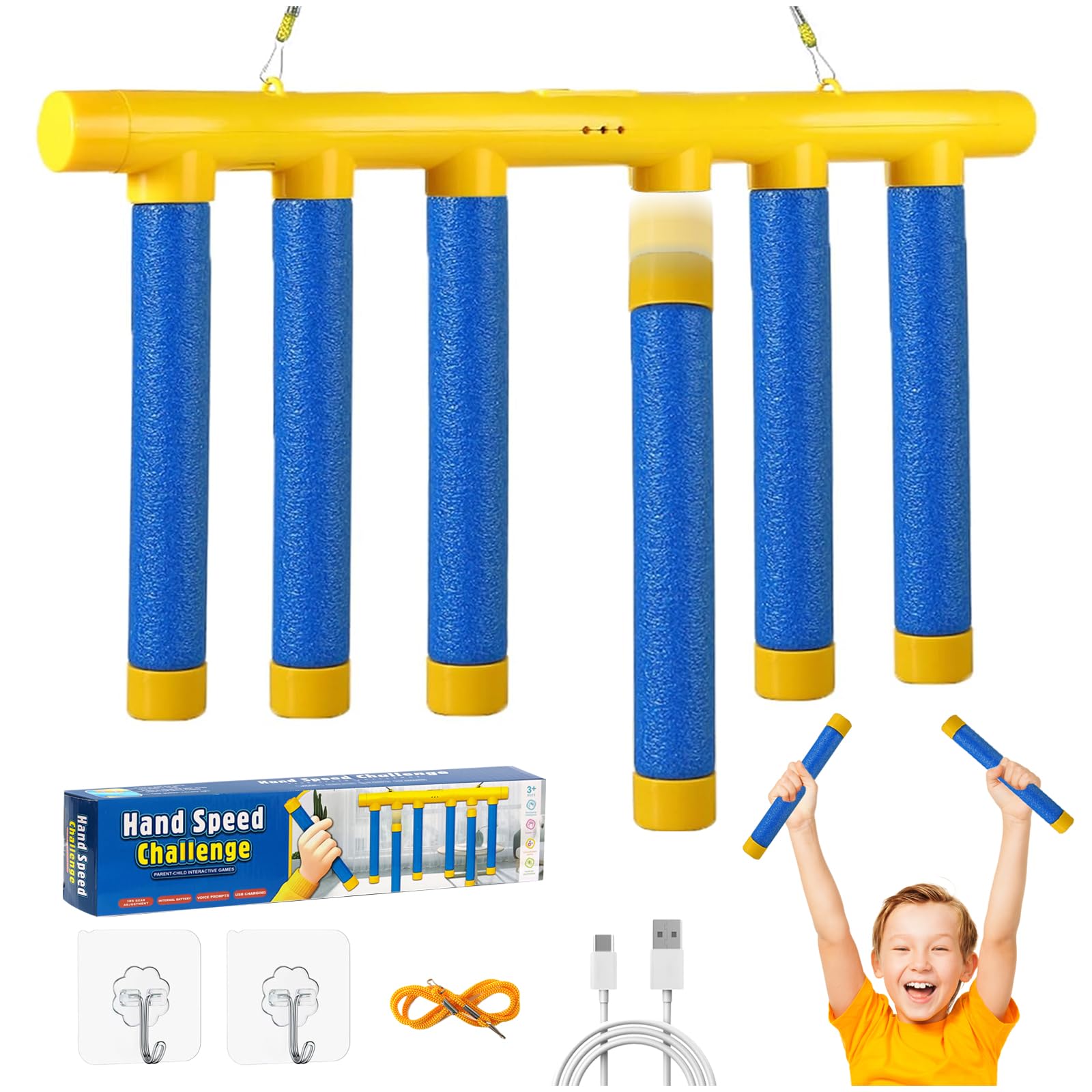 Yozexin Catching sticks game, Hand Speed Challenge games Reaction Game, Catching & Drop Stick with 3 Speeds