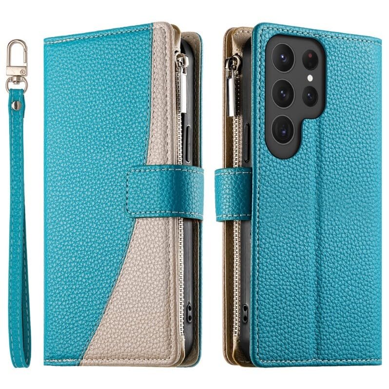Étui rigide Samsung S20 en cuir bleu lac idéal pour sécuriser vos cartes en voyage