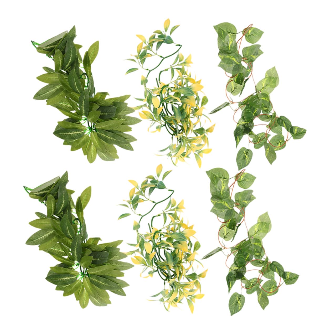 Plantes grimpantes artificielles pour reptiles : plastique durable pour terrarium