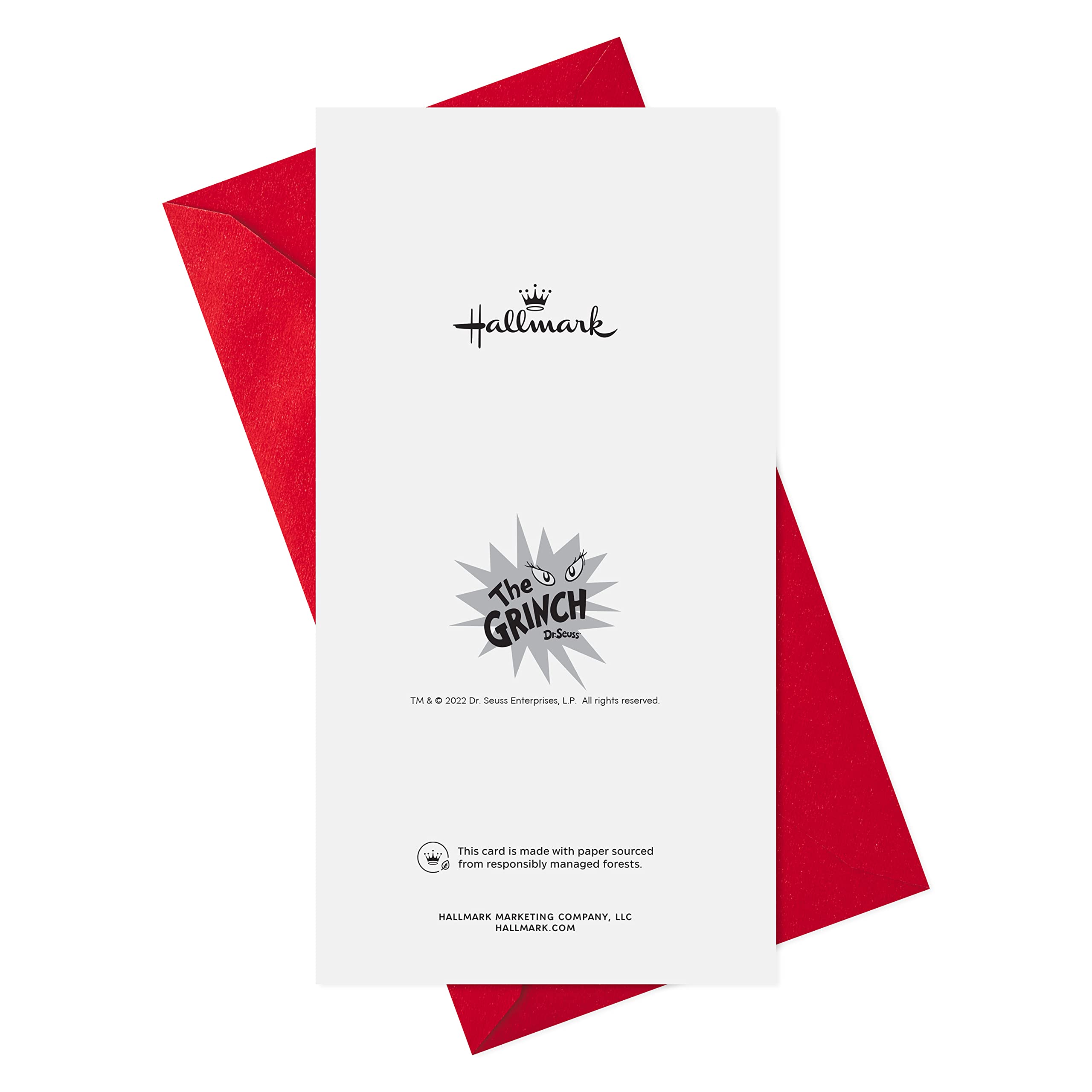 Hallmark Pack of Christmas Money or Gift Card Holders, The Grinch (6 Holiday Cards with Envelopes)