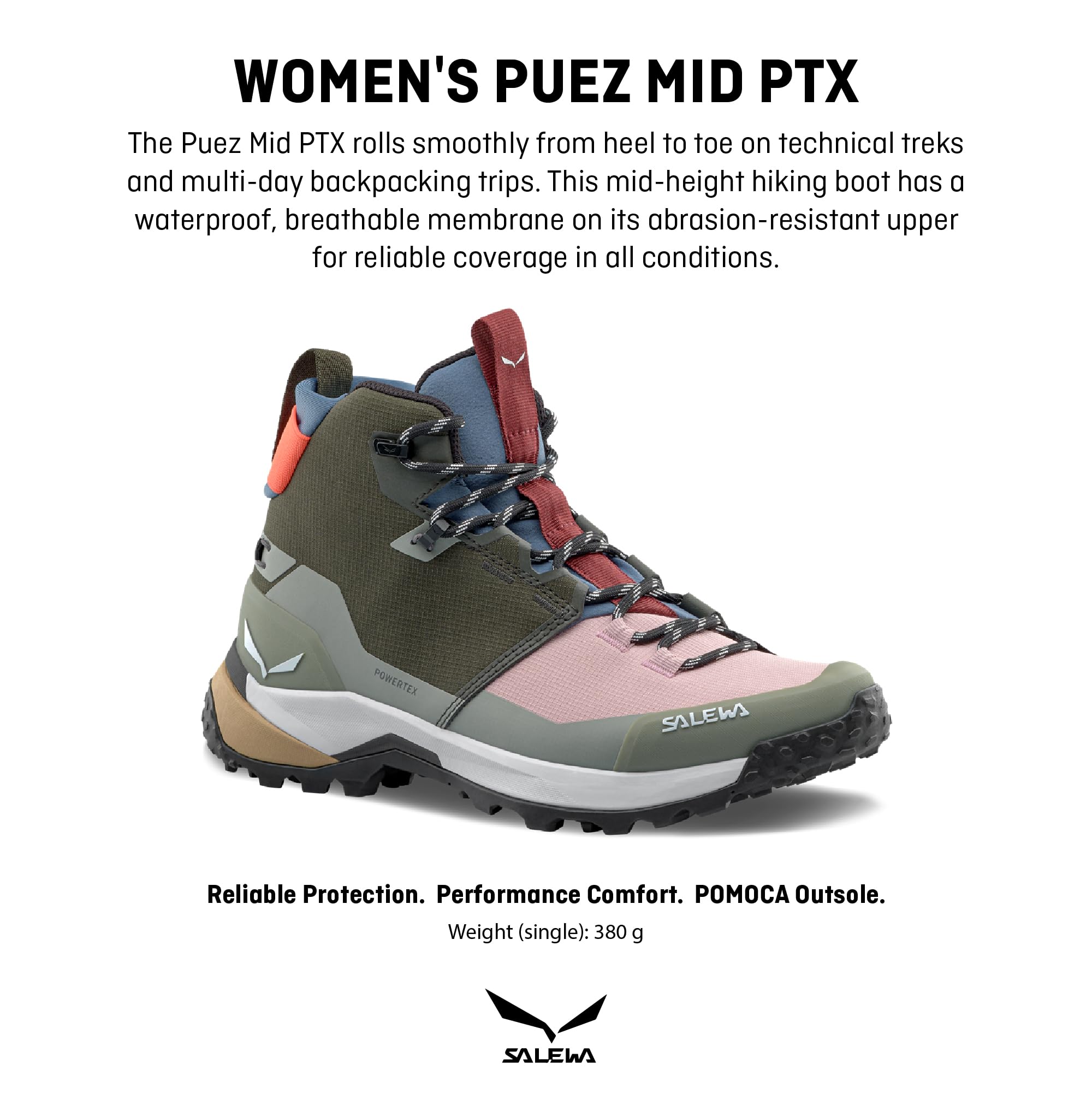 SALEWA Puez 2 Mid Ptx W Stivali da trekking ed escursionismoDonna