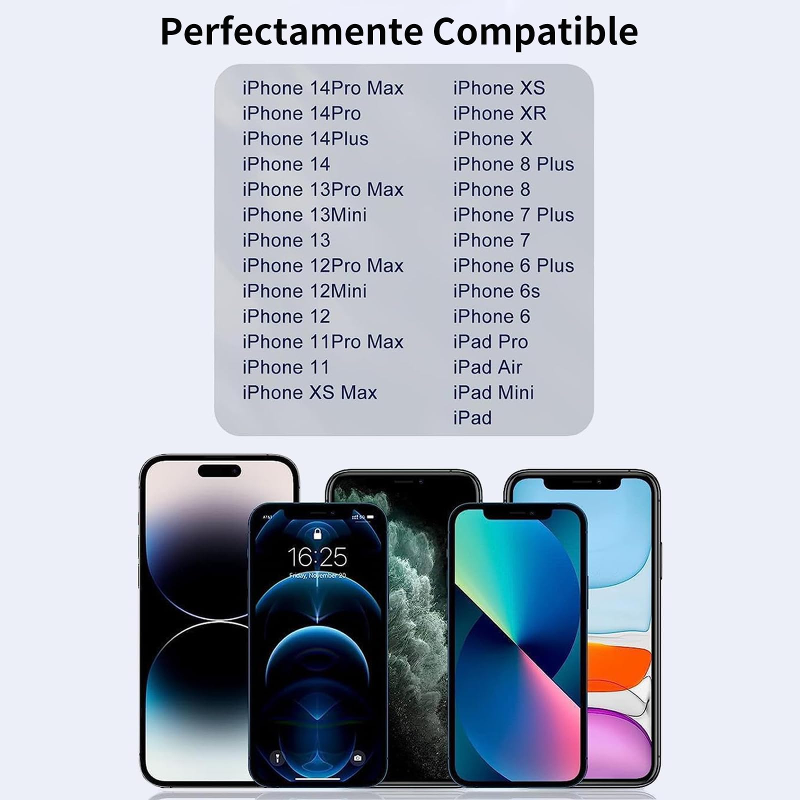 XIANGBIN Auriculares para iPhone,Cascos Cable con Aislamiento de Ruido Soporte Control de Volumen de Llamadas,Compatible con iPhone 11/12/13/14/X/XS/XR/8/7 Plus,Soporta Todo el Sistema iOS — view 7