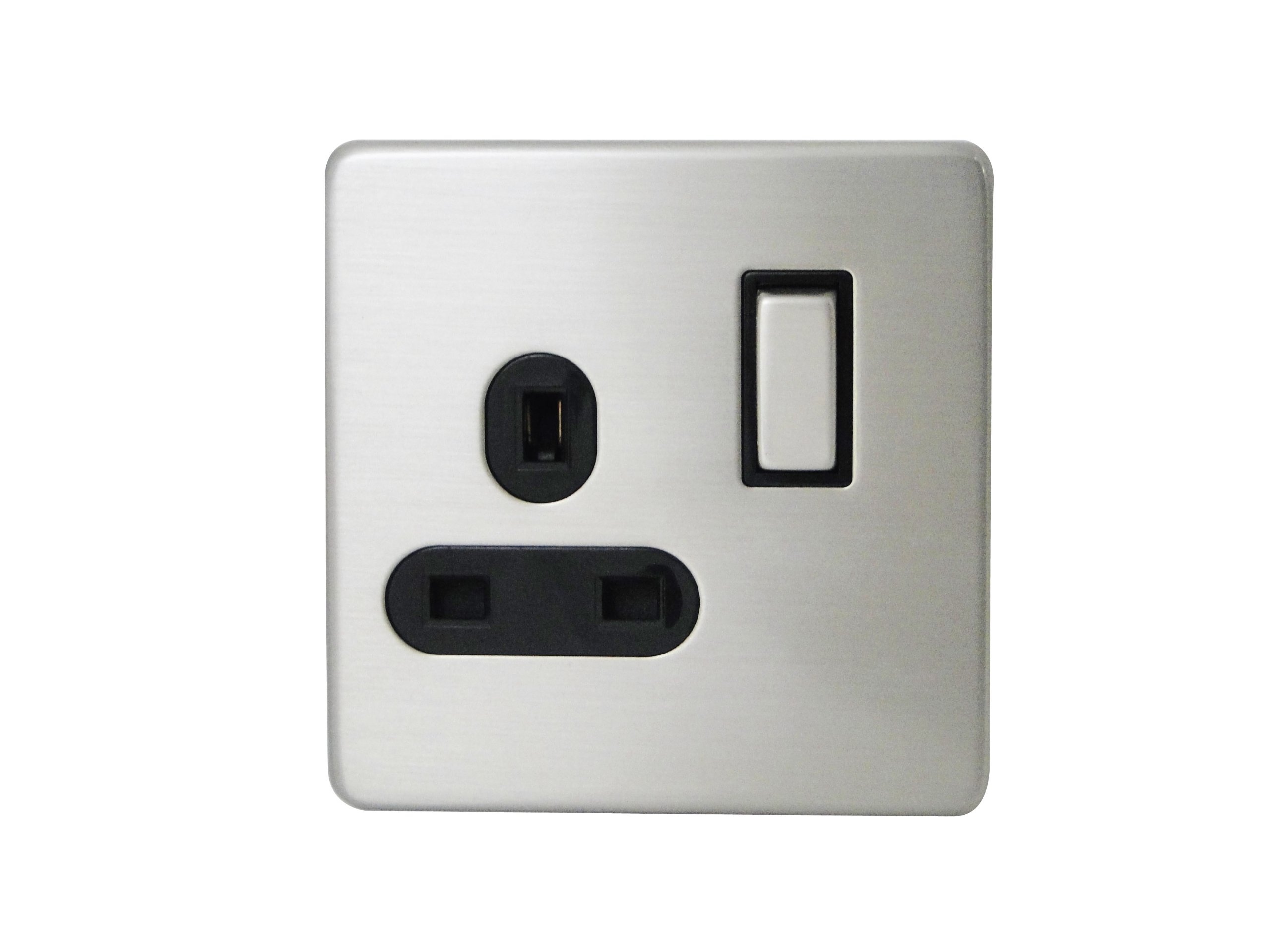 STATUS Plug Socket UK, Silver