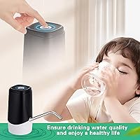 Vista 7 de Dispensador de Agua de 5 Galones, Bomba de Jarra de Agua Automática Portátil, Bomba de Agua Eléctrica para Botellas con Interruptor y Carga USB