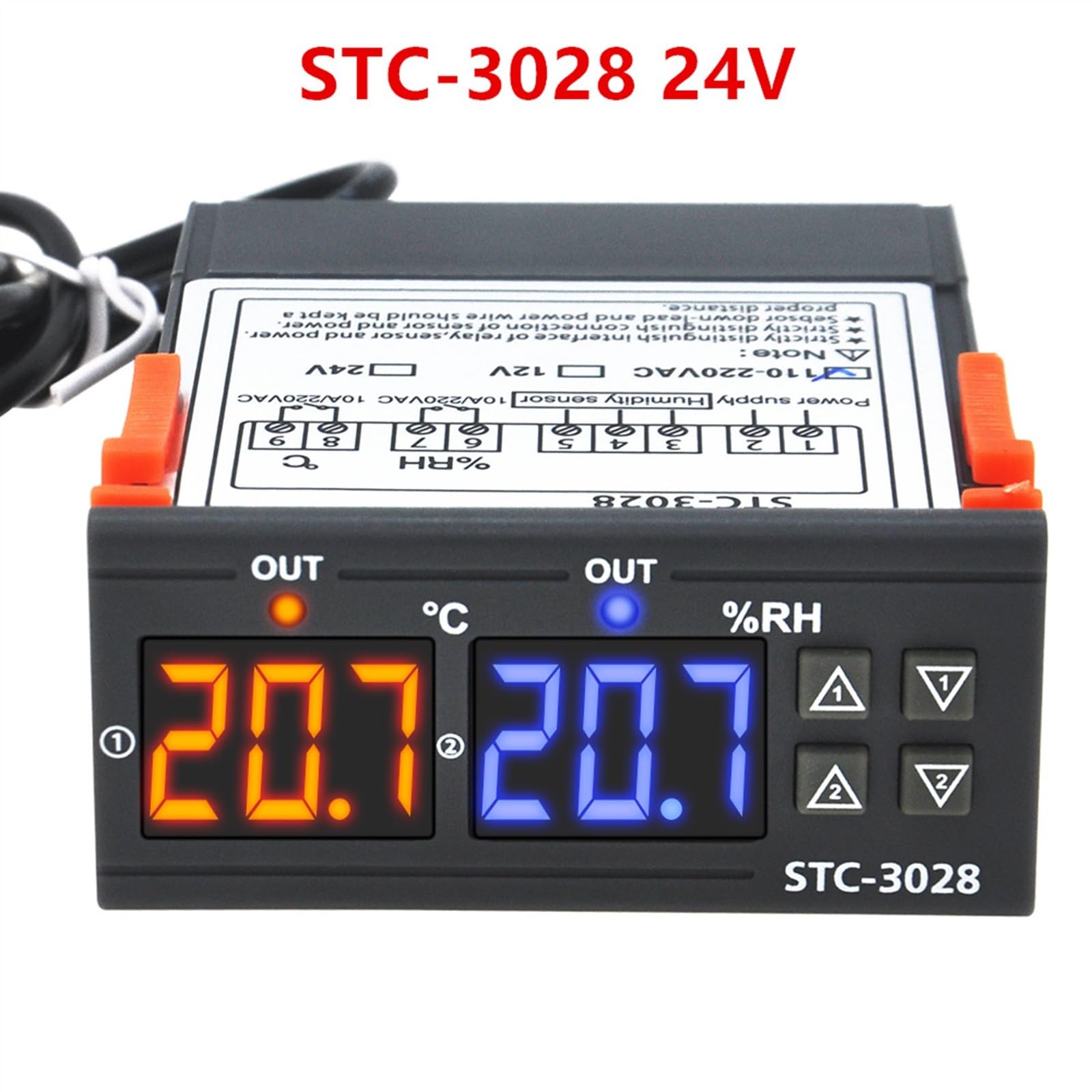 STC-1000 STC-3028 STC-3008 Cyfrowy Wilgotność Regulator Wilgotności Termometr Czujnik Podgrzewacz Chłodziarka 24 V/220 V (STC-3028 DC24V)