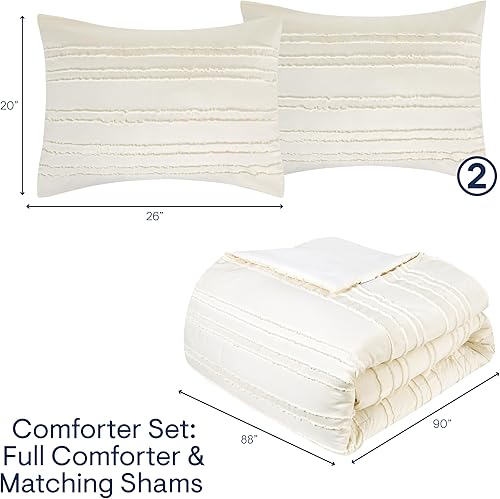 Miniatura 7 de Aeropostale Eloise - Juego de edredón de 2 piezas para dormitorio y funda a juego, individual, marfil