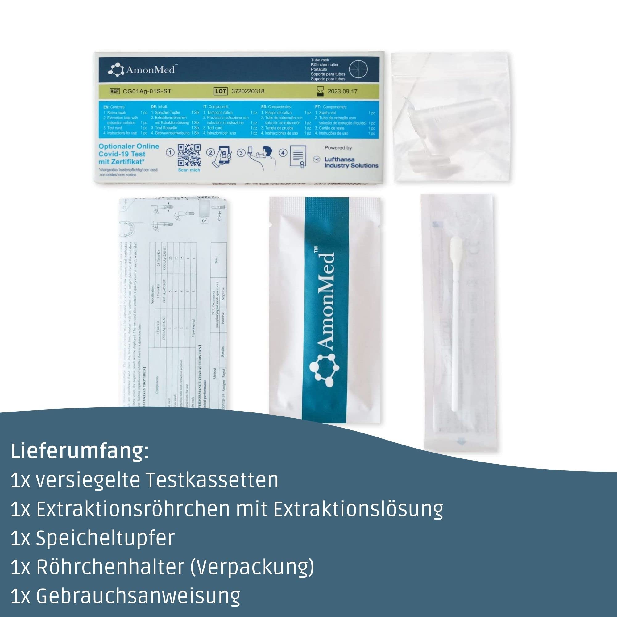 COVID-19 Antigen-Schnelltestkit Lolli (Kolloidales Gold) 10 Stück MHD 3.2025