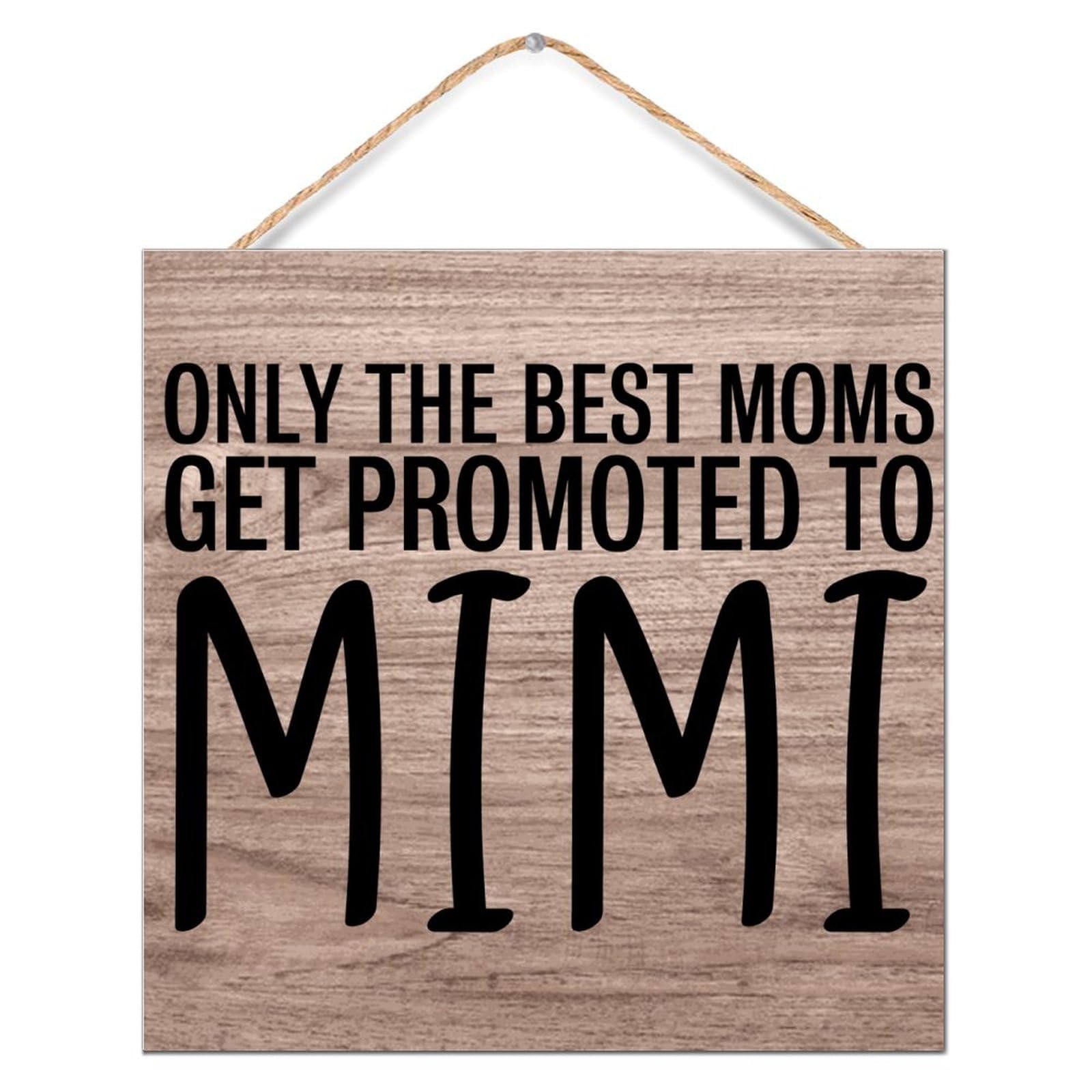 Cadeau mimi panneau bois decoration murale pour fete des meres 30cm