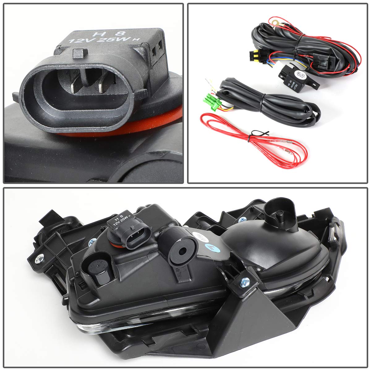 Amazon.com: Auto Dynasty Driving Fog Lights Lamps with Bezel and 