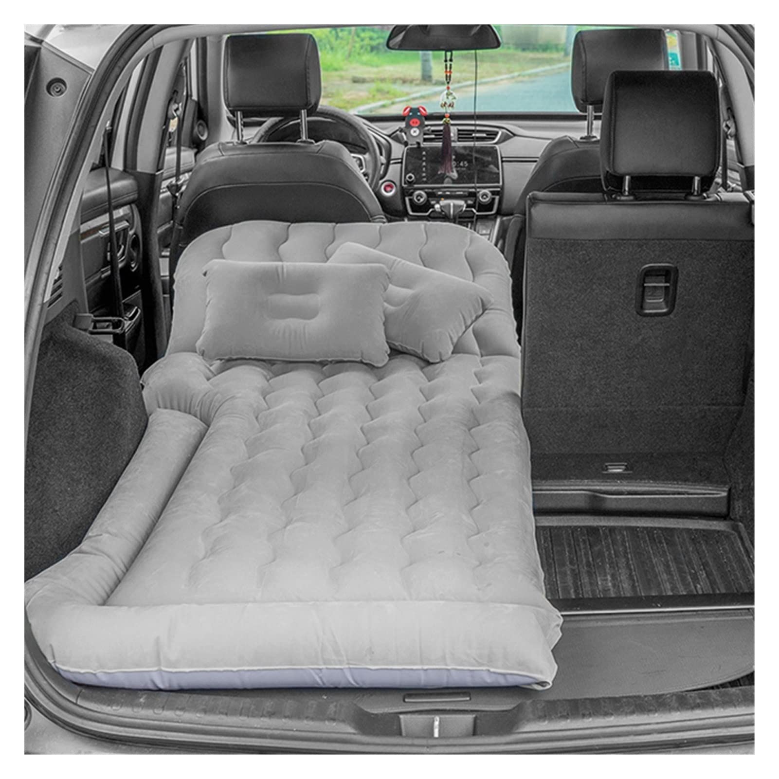 Colchón De Camping Cama inflable del colchón de aire del coche 2 en 1 Camping de viaje multifunción / colchón for dormir CLORURO DE POLIVINILO Cojín de descanso suave de flocado for coche Suv Colchón