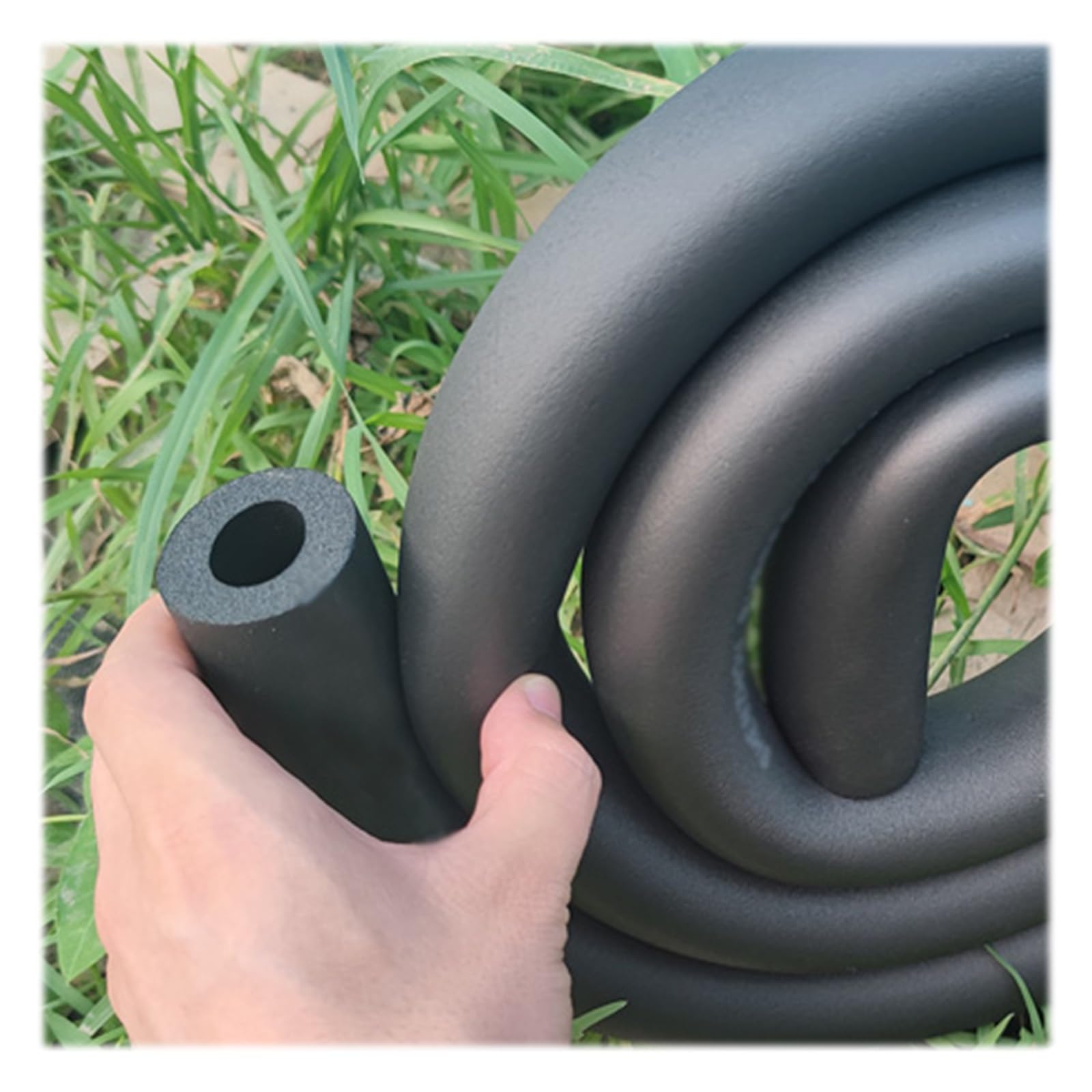Pipe Insulation Foam Tube Black Water Pipe Rubber Plastic Insulation Cotton, ID 6-110mm Thick 9-30mm High Resilience Foam Tube for Outdoor Winter Protection(32mm*9mm*1.7m)
