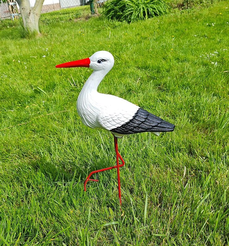 Small Stork H: 46 cm Sculpture Statue Figure