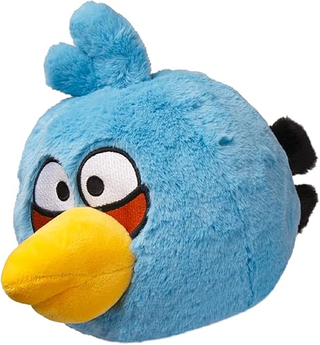 Miniatura 4 de Mighty Mojo Angry Birds - Blue Bird - Muñeca de peluche coleccionable de 8 pulgadas, con licencia oficial, muñeca súper suave para niños y adultos,