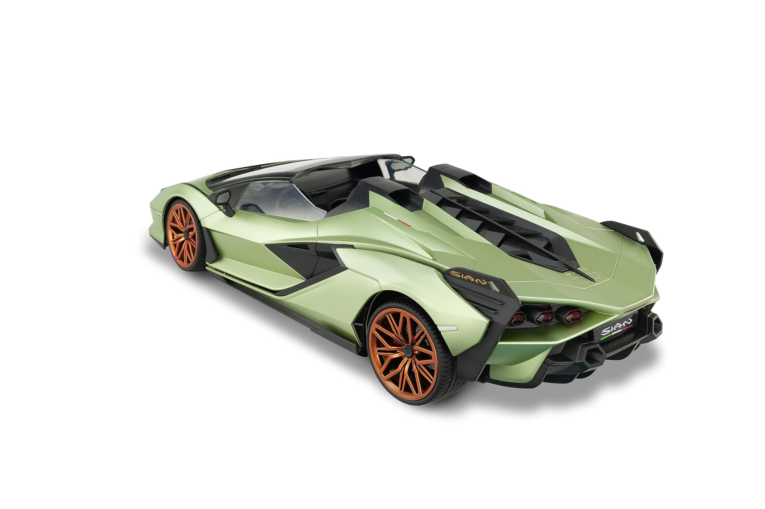 RE-EL TOYS - Lamborghini Siàn Roadster verde - Rc a controllo completo 2.4GHz Scala 1:12 (42cm) - Batteria ricaricabile al litio inclusa - 2377
