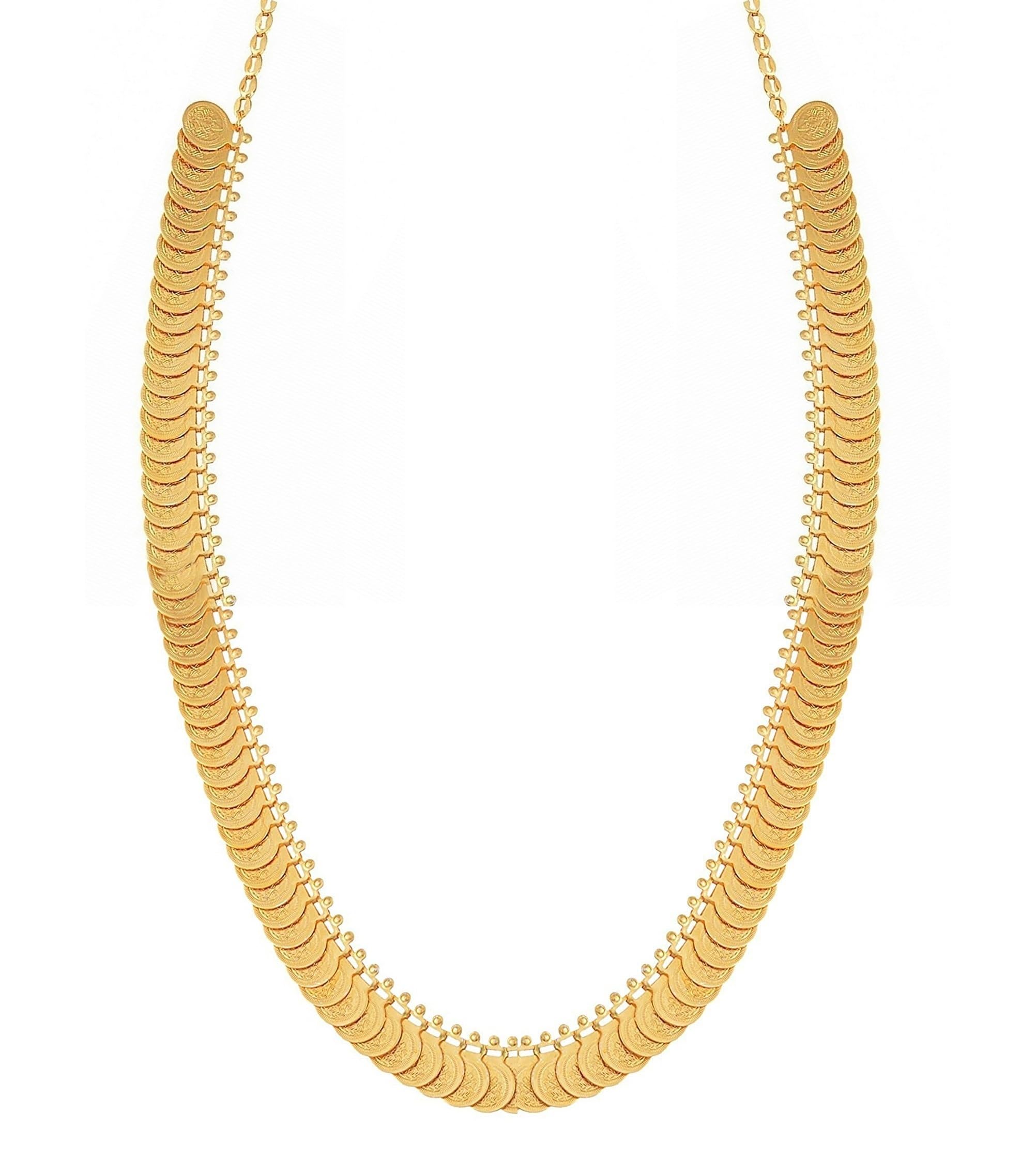 VAMA Fashions Traditional Maharashtrian Gold Haram Laxmi Lakshmi Kasu Coin Long Necklace Jewellery Set for Women (B07NT4JNHV) Amazon Price History, Amazon Price Tracker