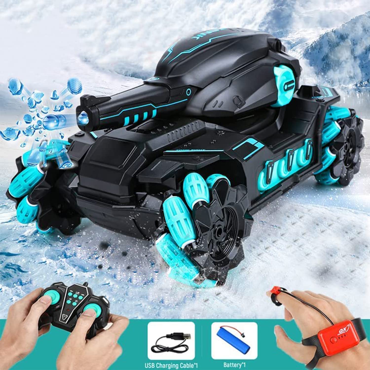 Buy Beauenty RC Tank Car,2.4G Remote Control Tank Car,Shooting