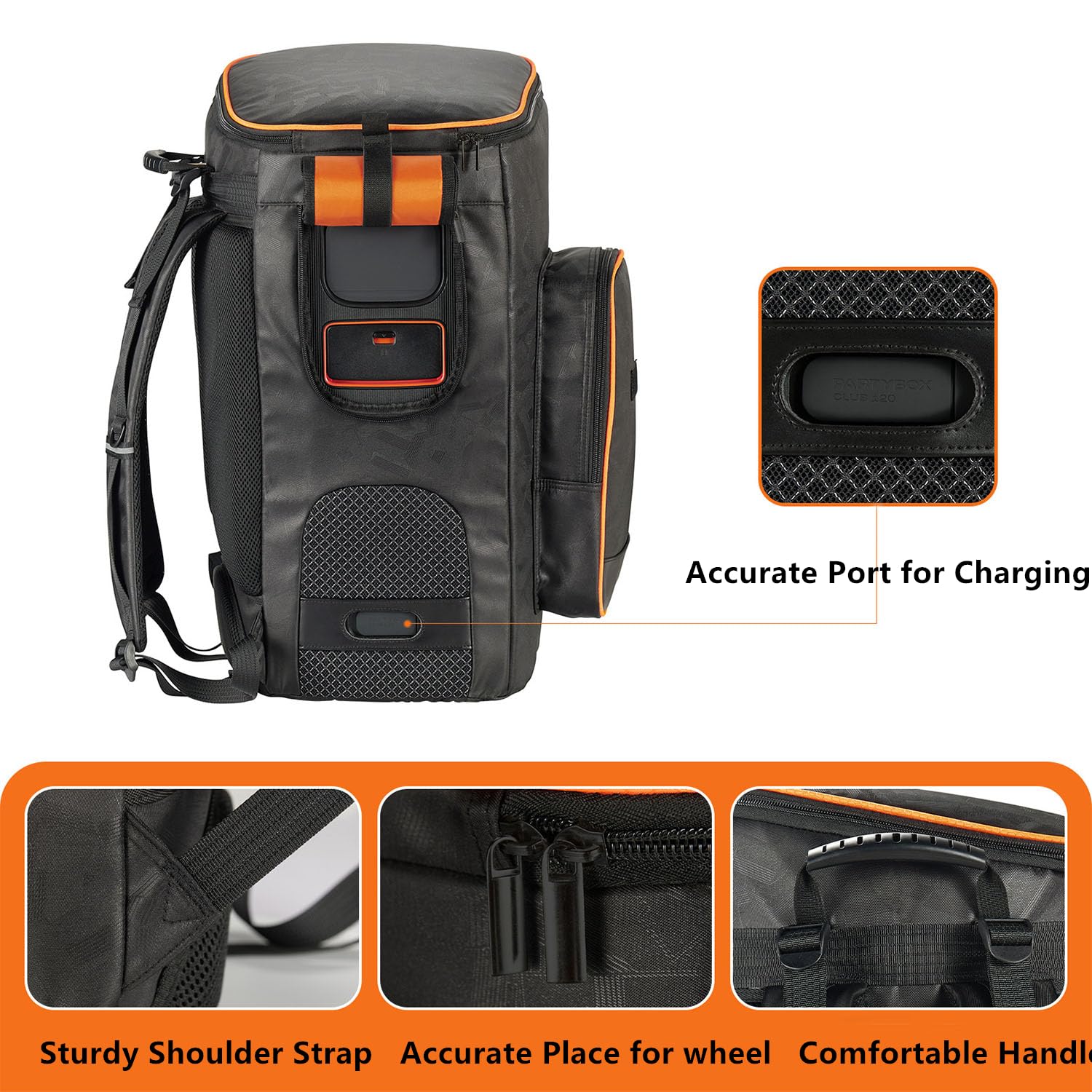 PARTYBOX110【 持ち運びバック付き 】 Amazon.com: GISEO Speaker Bag Portable Speaker Backpack