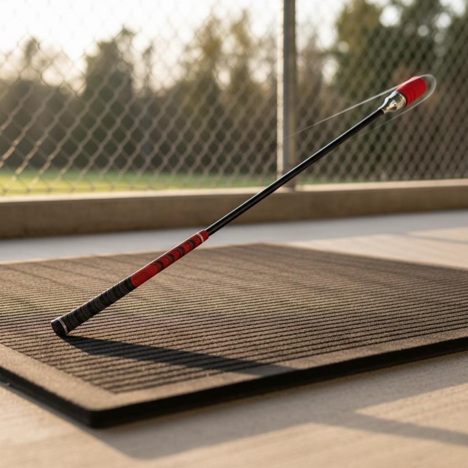 Golf Schwungtrainer Schläger Trainingshilfe Trainingsgerät Übungsstab mit Klickendem Und Kernkraft Stärkung Flexiblem Schaft Komfortabler Griffzone
