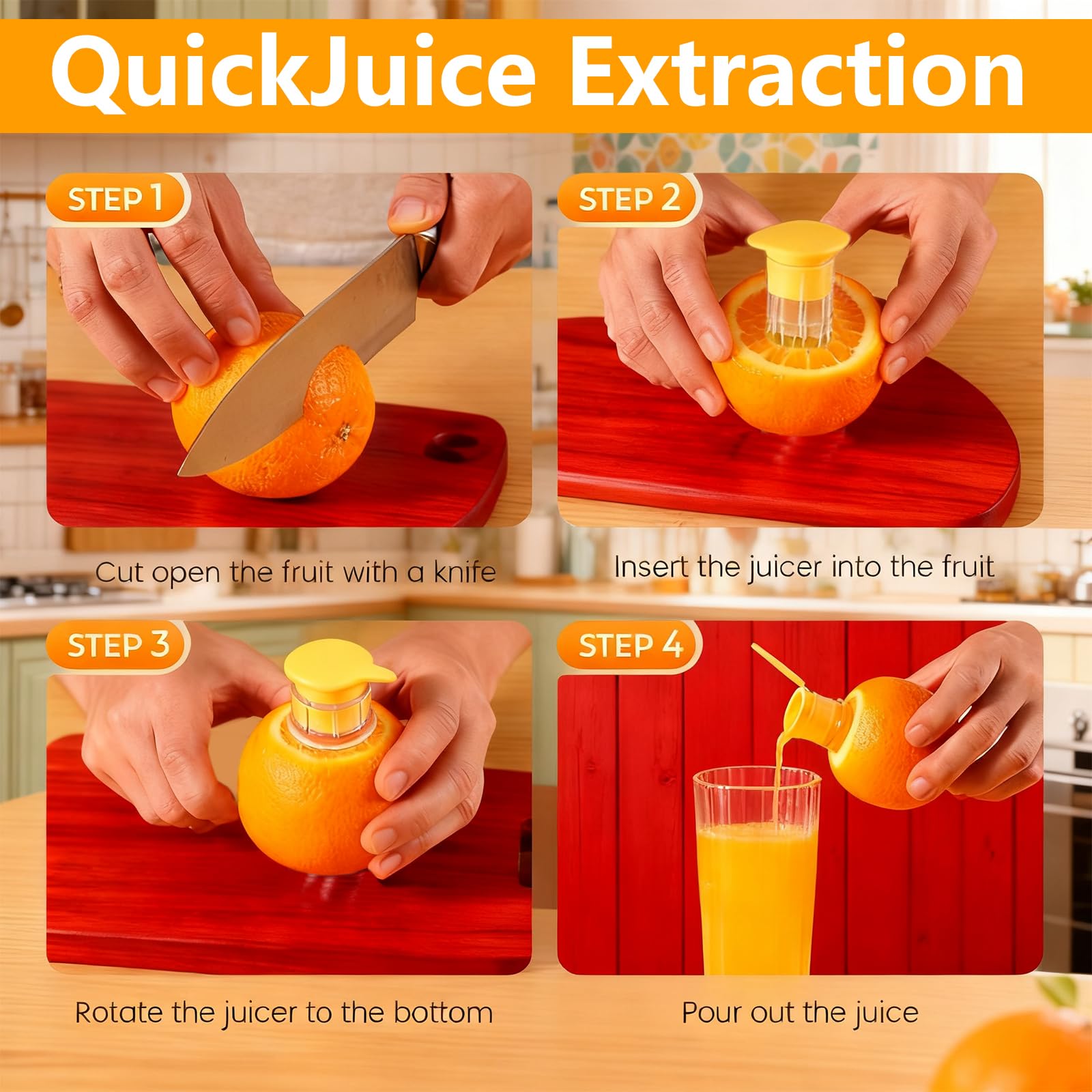 2 Lemon Squeezer, Transparente Deckel-Zitronenpresse mit Schraubverschluss, Tragbare Kompakte Handpresse für Zitrusfrüchte, Cocktails und Kochzwecke