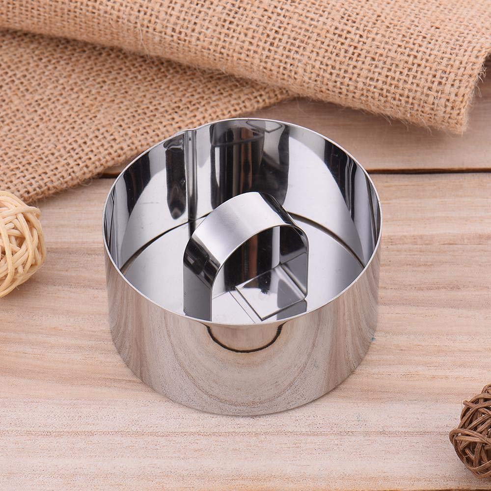 Set 6 Anelli Per Dolci In Acciaio Inox 8 Cm Con Pressino - Mini CoppaPasticcio Per Mousse, Dessert, Torte E Budini - Ideale Per Presentazioni Perfette - 4