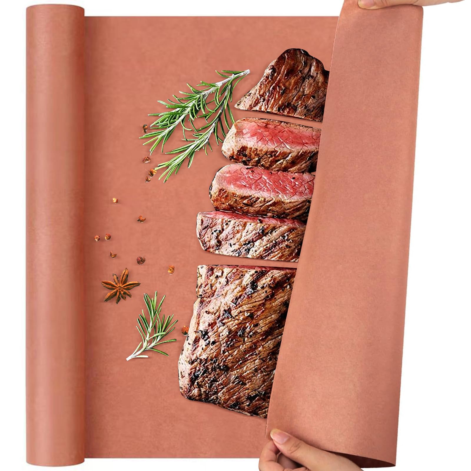 Carta Da Macellaio Rosa Acasimo - Rotolo 45cm X 25m Per Grigliate