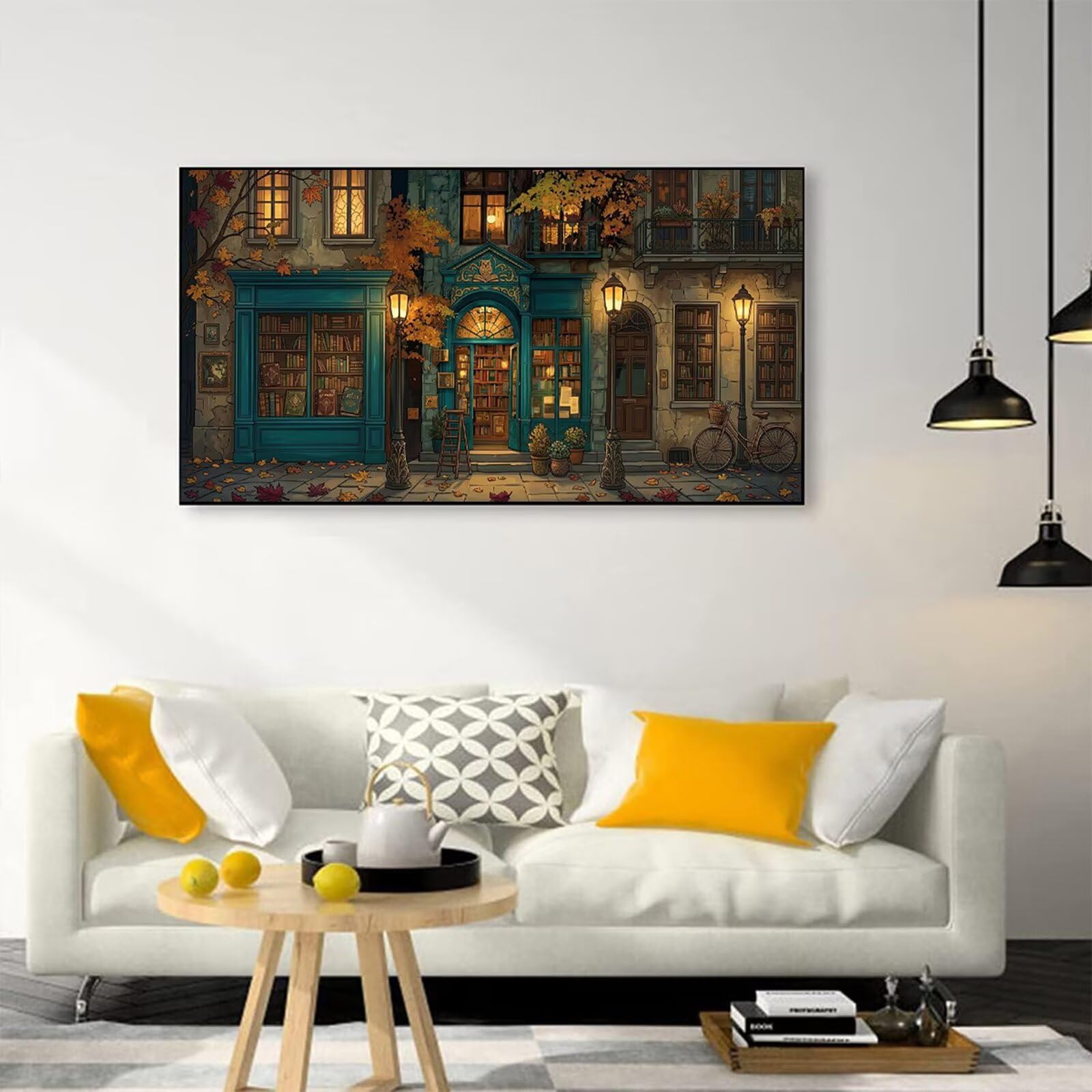 Malarstwo diamentowe, duże miasto, XXL, 70 x 140 cm, 5D "zrób to sam", zestaw do malowania diamentami, dla dziewczynek 8 lat, mozaika dla dorosłych i dzieci, dla początkujących, haft do dekoracji domu