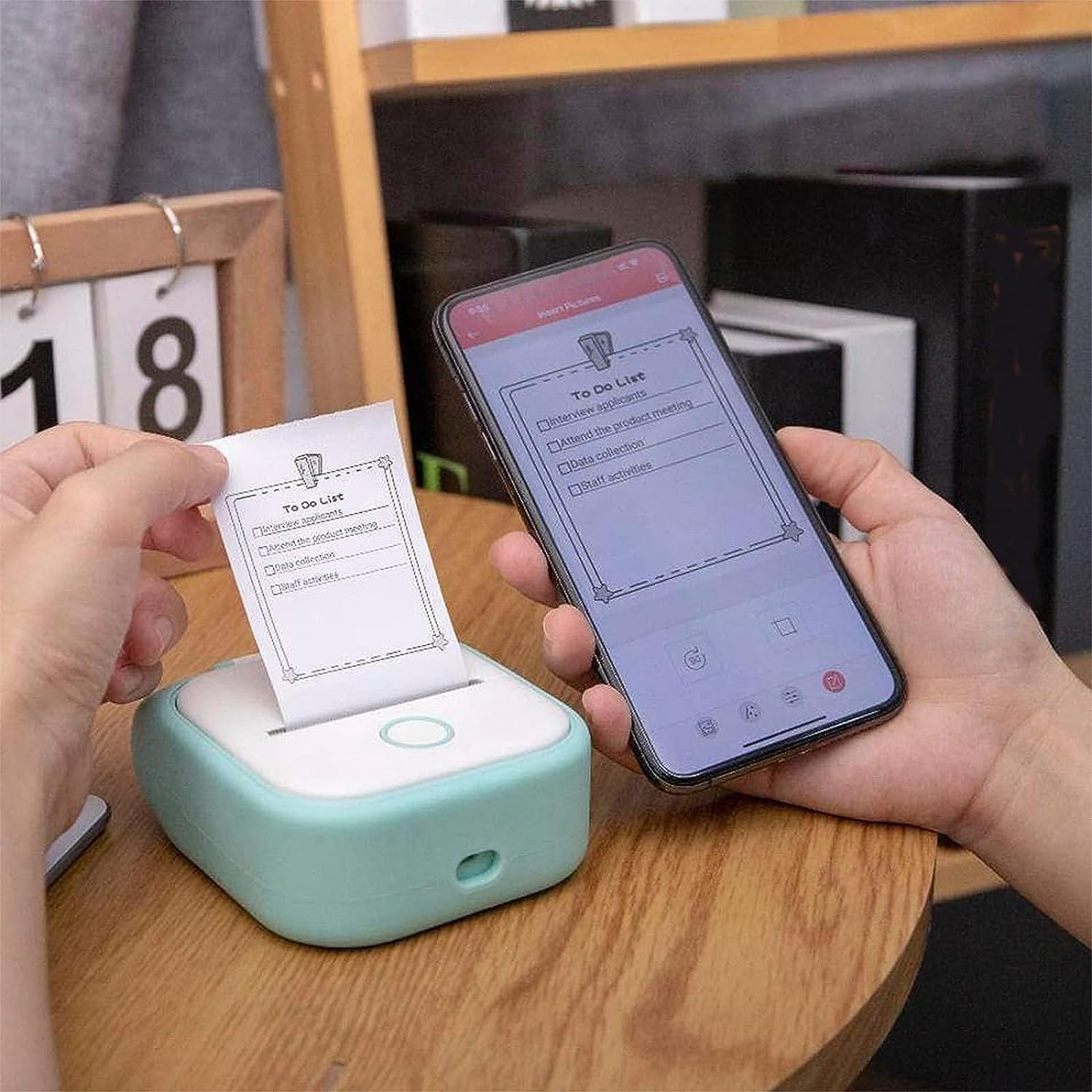 Amazon.co.jp: ミニポケットプリンター、Bluetoothポータブルモバイル