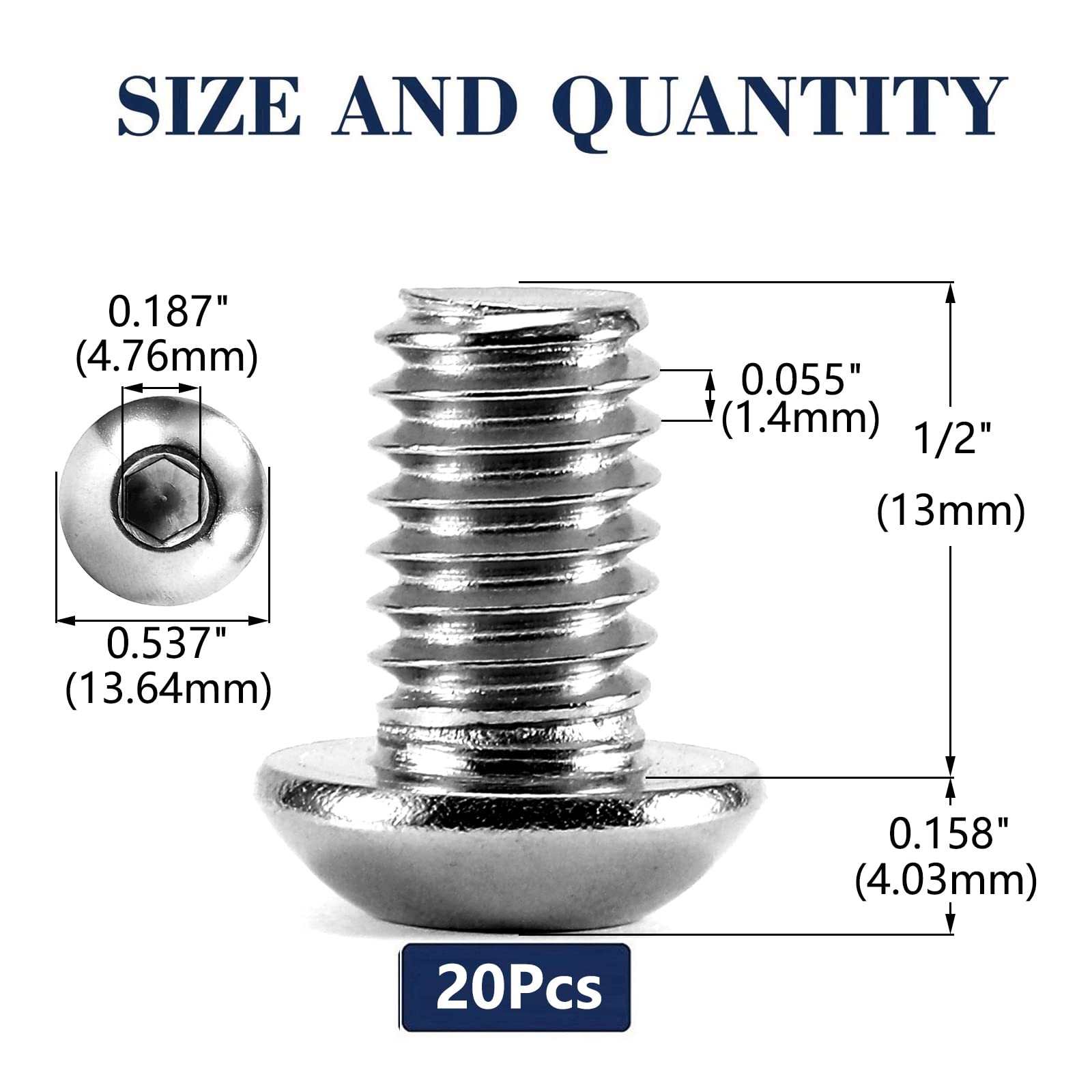 Bulloni Esagonali 5/16-18×1-1/2" Acciaio Inox (18-8 Inox - Foto 10