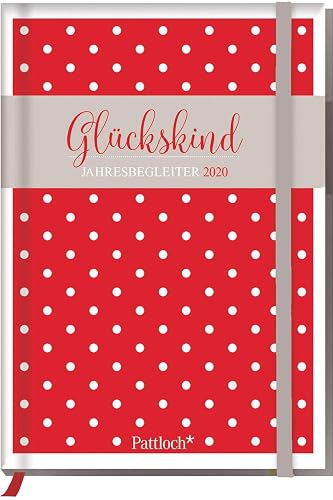 Glückskind - Taschenkalender 2020: Terminkalender m. Wochenkalendarium, Ferientermine &amp; Jahresübersichten 2020/2021, illustrierte Aufmacherseiten m. ... Gummi- u. Leseband, 10,0 x 14,5 cm