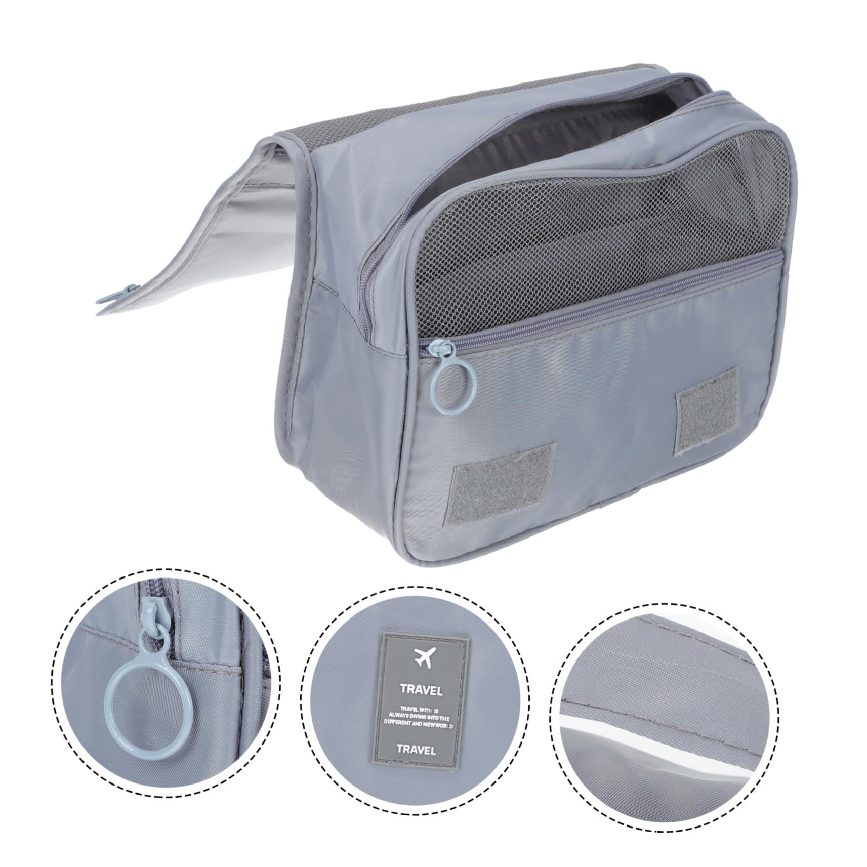 Mipcase 3pezzi Borsa Da Toeletta Con Gancio Per Appendere Capacità Borsa Cosmetica Multifunzionale Da Viaggio Design Leggero e Compatto