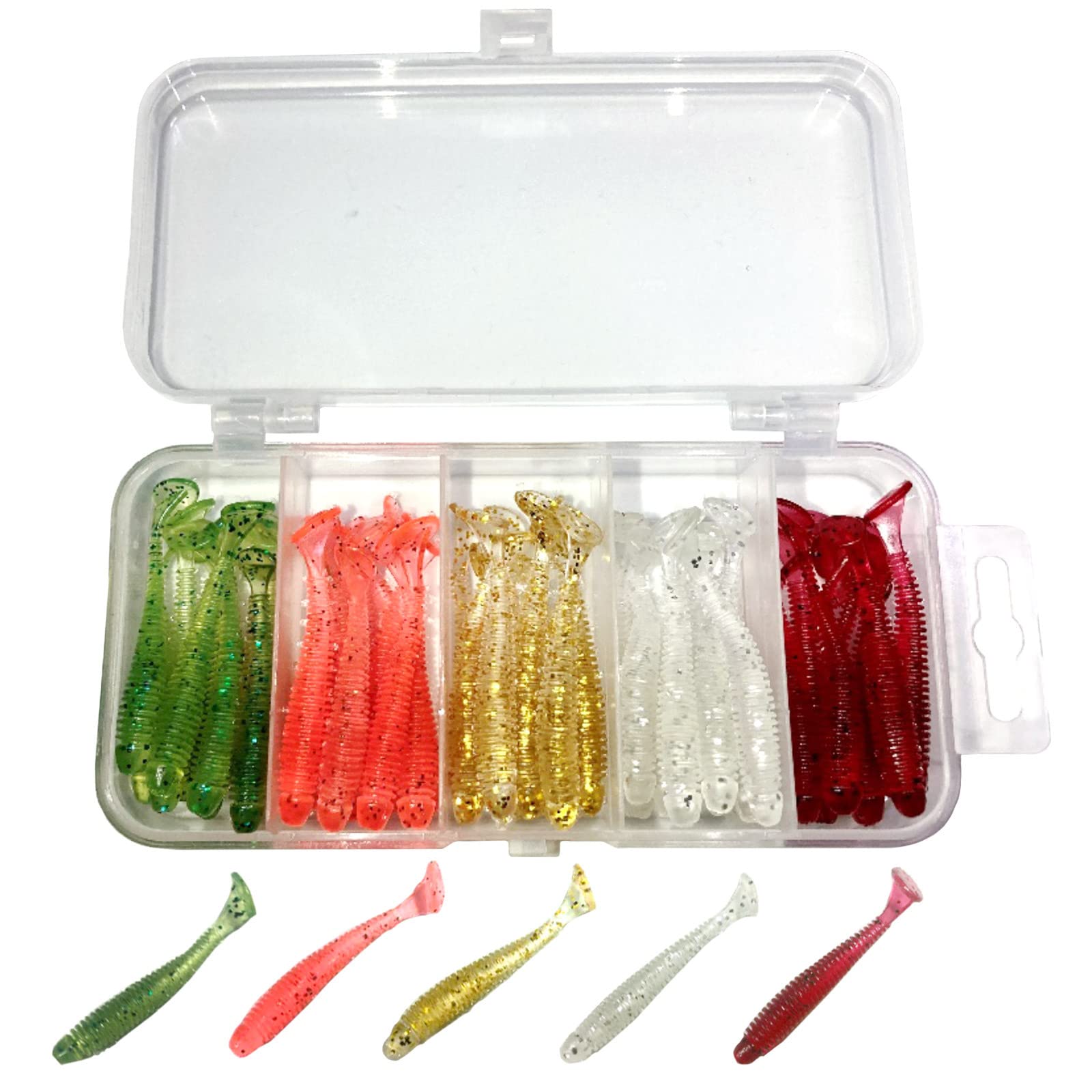 アジング 用品 まとめ 売り Amazon.co.jp: Bucht アジング ワーム 2インチ 50本セット