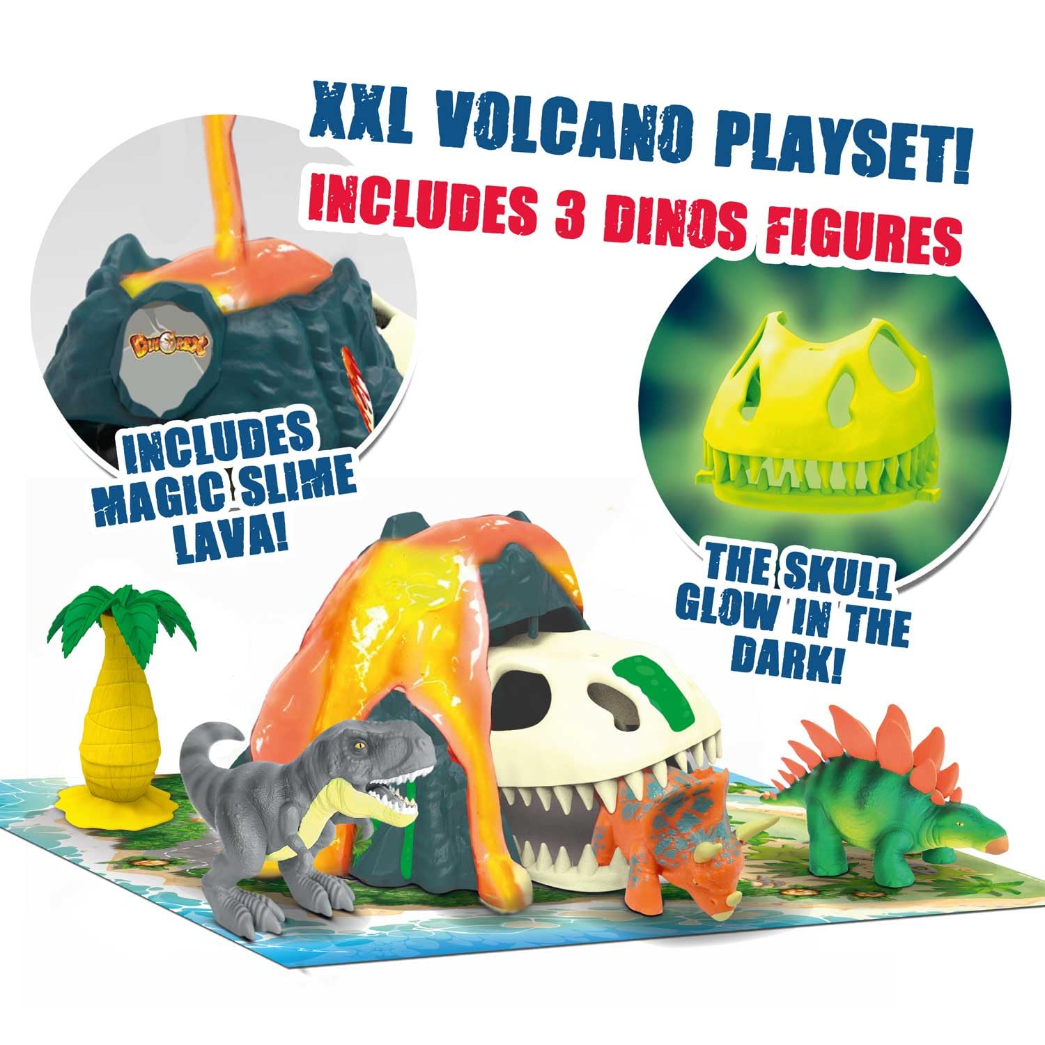 CRAZE Calendario De Adviento Con Juguetes Dino Playset, Calendario De Dinosaurios Para Niños, El Calendario Incluye Un Volcán Con Lava De Slime, 24 Sorpresas De Dinosaurios Para Navidad — view 2