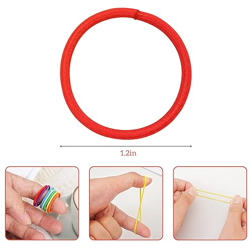 Miniatura 3 de CÉLLOT 300 ligas para el pelo de niños pequeños, 1.1 in de diámetro, sin arrugas, tamaño pulgar, elásticos para el cabello de goma para el cabello,
