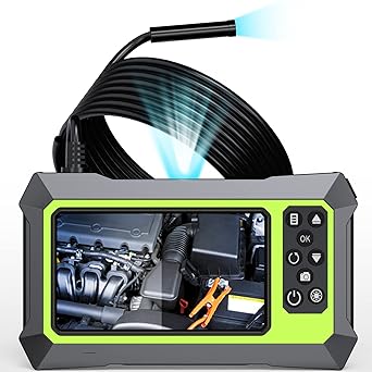 Upgraded Endoscope Camera with Lights, 1080P Pro HD Borescope Camera 4.3 Inch LCD Screen Inspection Camera, IP67 Waterproof Snake Camera, 8 Bright LED Lights?3000mAh Battery, 32GB TF Card?Gift for Men