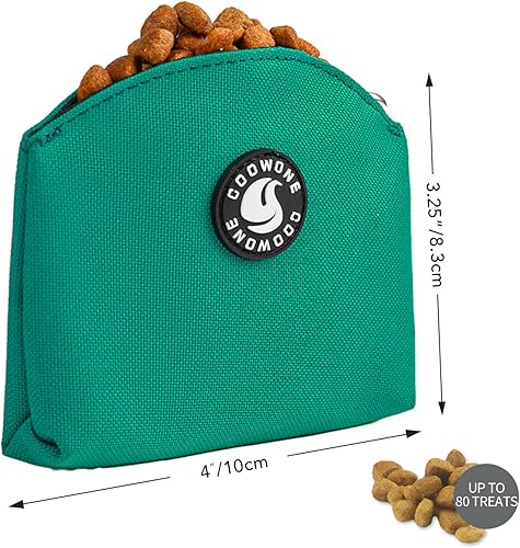 Miniatura 4 de COOWONE Bolsa de golosinas para perros con cierre magnético, bolsa de entrenamiento para perros pequeños, bolsa de bolsillo para golosinas para