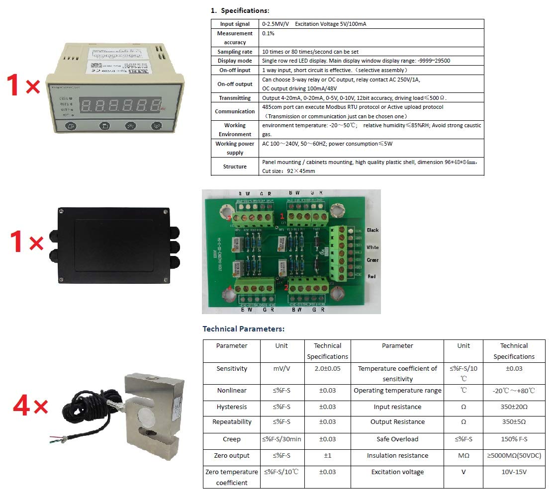 Snapklik.com : Hopper Scale Weighing Tank S Load Cell Sensor 1T 2T 3T ...