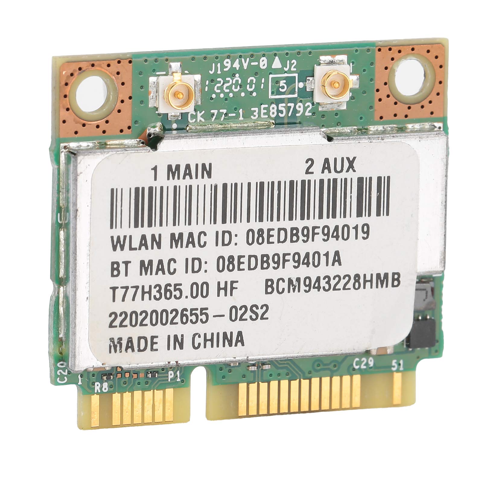 Dual Band Mini PCIe WiFi Card, Wireless Network Adapter Card, 802.11A/B/G/N 300Mbps PCI Express WiFi Adapter for Win7/Win8/Win10