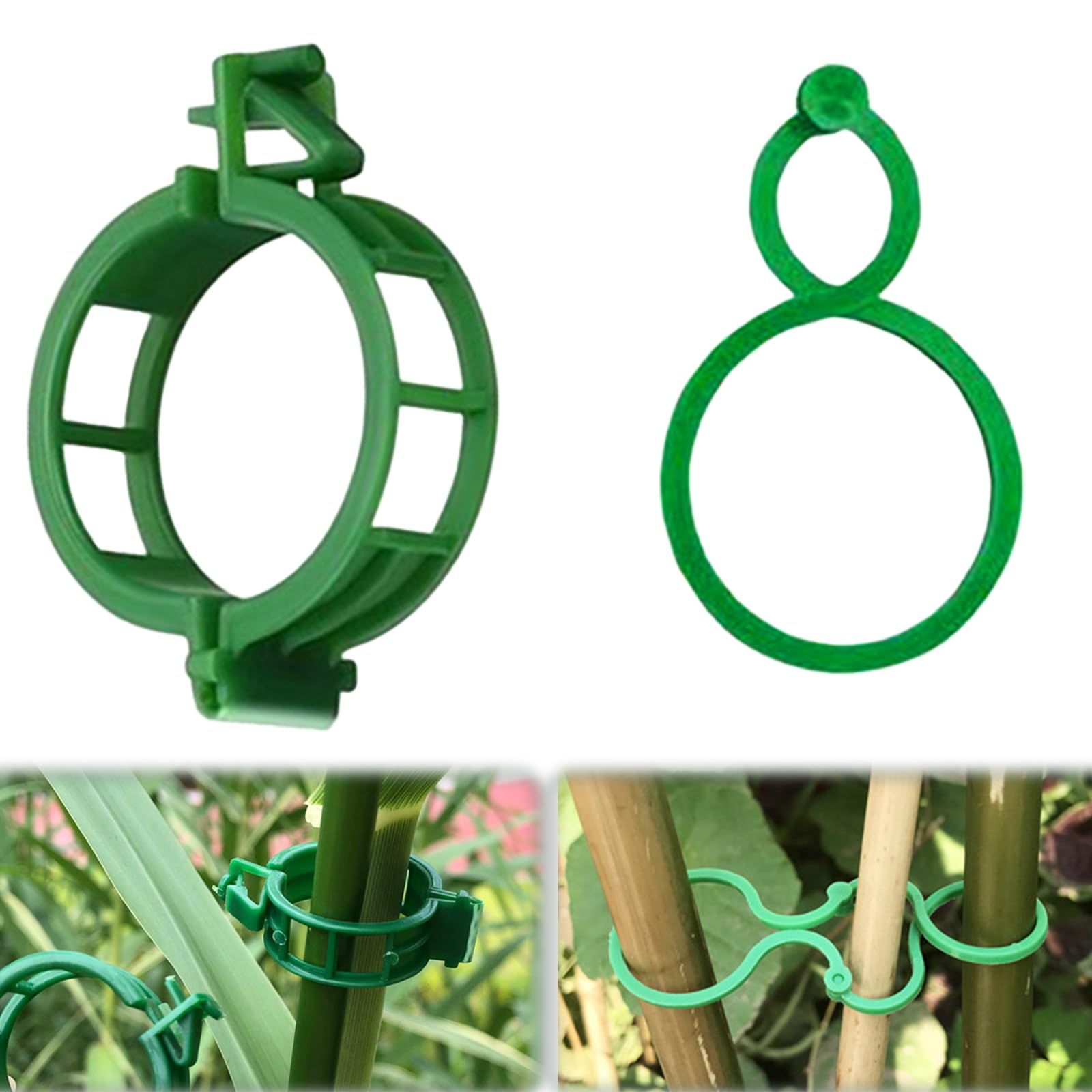 Clip Giardino Riutilizzabili 100 Pezzi Clip Da Giardino Supporto Per Piante Anelli Ritorti Per Accessori Orto