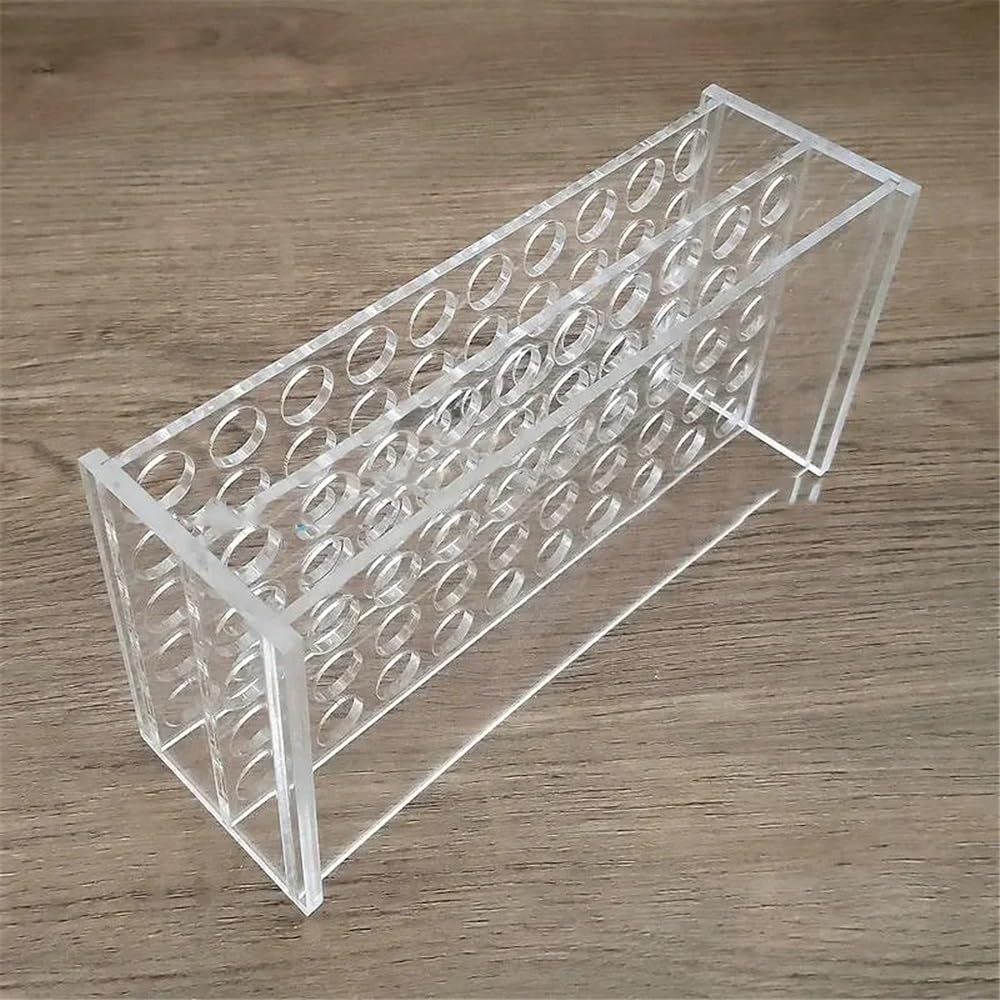 Verrerie et matériel de laboratoire 1 support de tubes en verre organique transparent, support de rangement for tubes à centrifuger, taille du trou: 13/16/19/21/26/31mm, consommable de laboratoire(31m