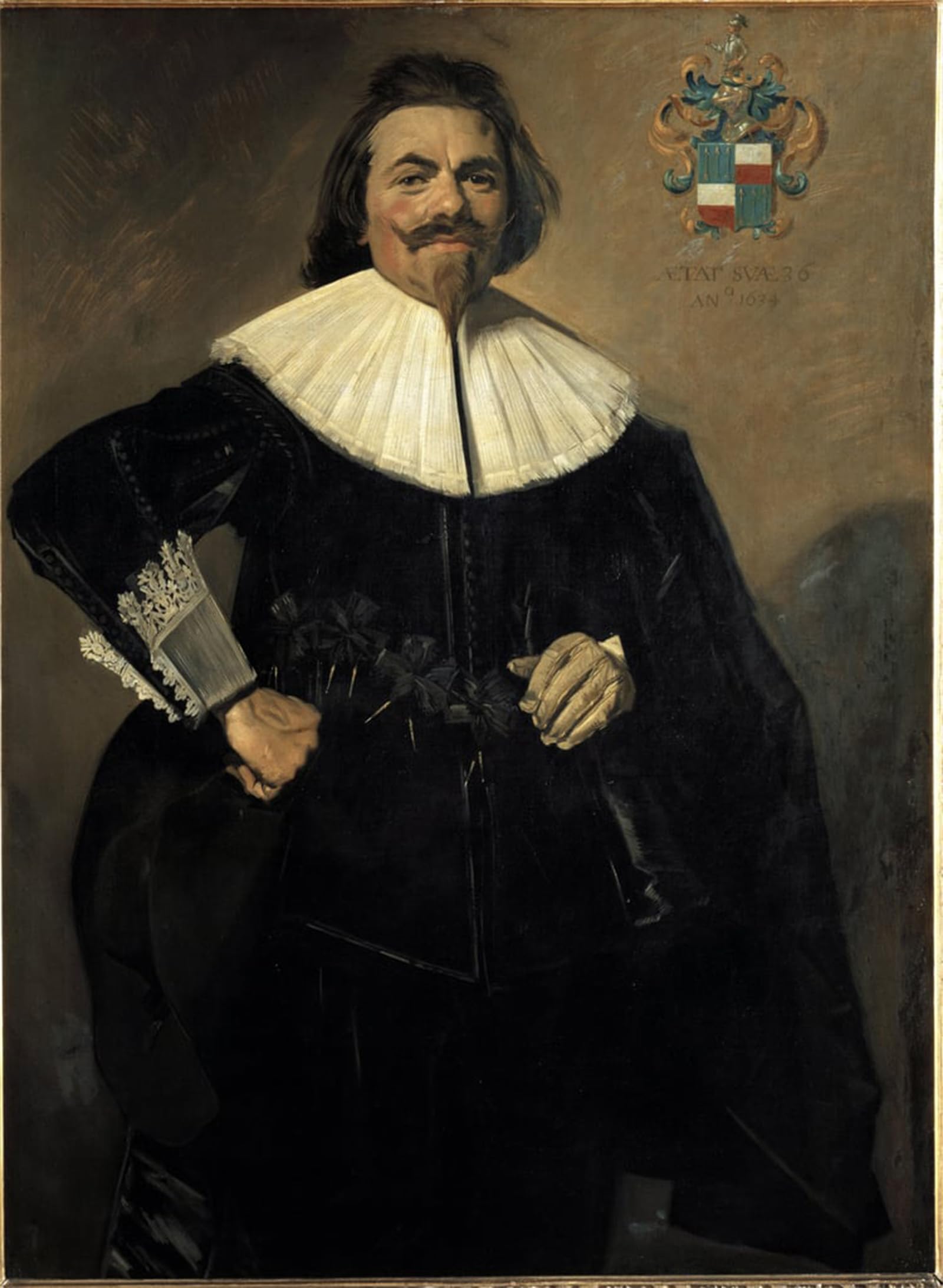 Cuadro de Frans Hals ideal para decorar un salón elegante con arte clásico de 60x90cm 5
