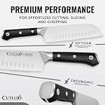 Cutluxe Chef Knife Set, 3 PCS Professional Chef's Knife Set – Razor Sharp German Steel, Full Tang, Ergonomic Handles - Artisan Series