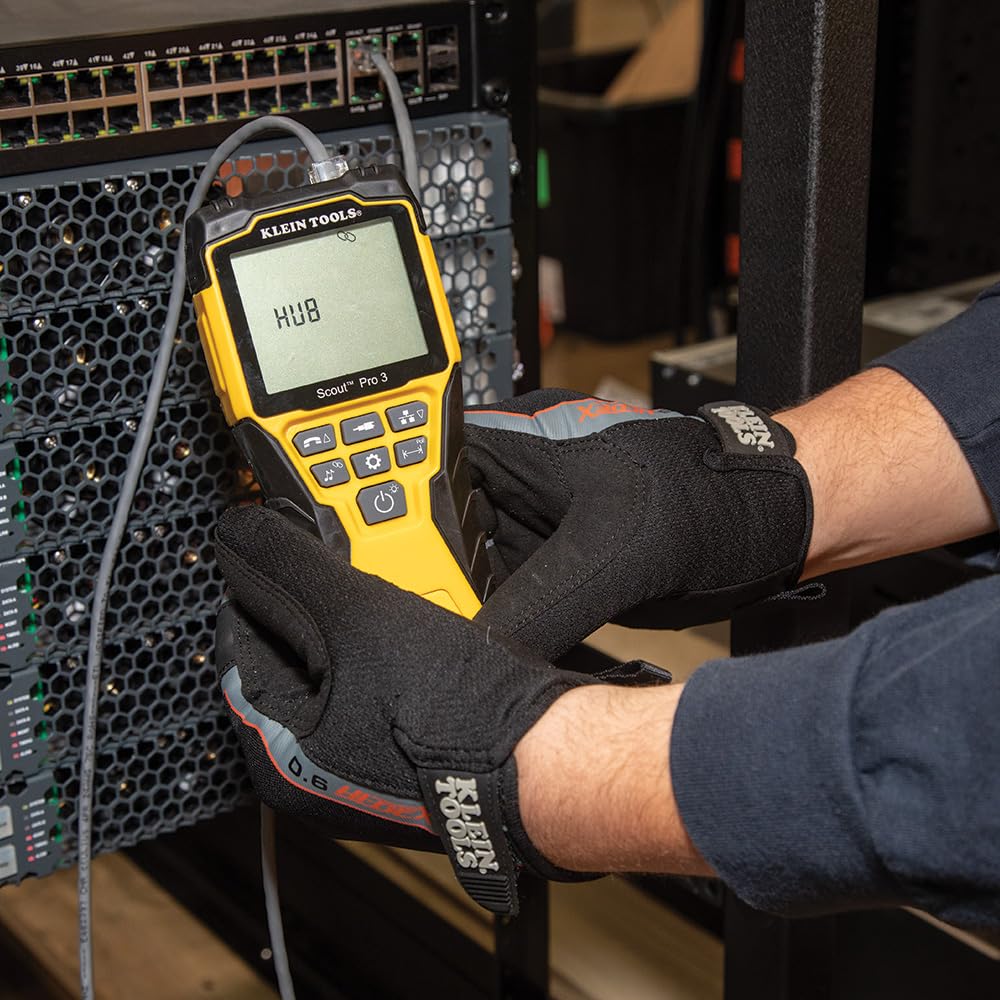 Klein Tools VDV501-853 Scout Pro 3 Cable Tester Kit | LAN Ethernet Coax Tester RJ11 RJ12 RJ45 | PoE Detection Wiremap Length Measurement | Test + Map Remote Kit