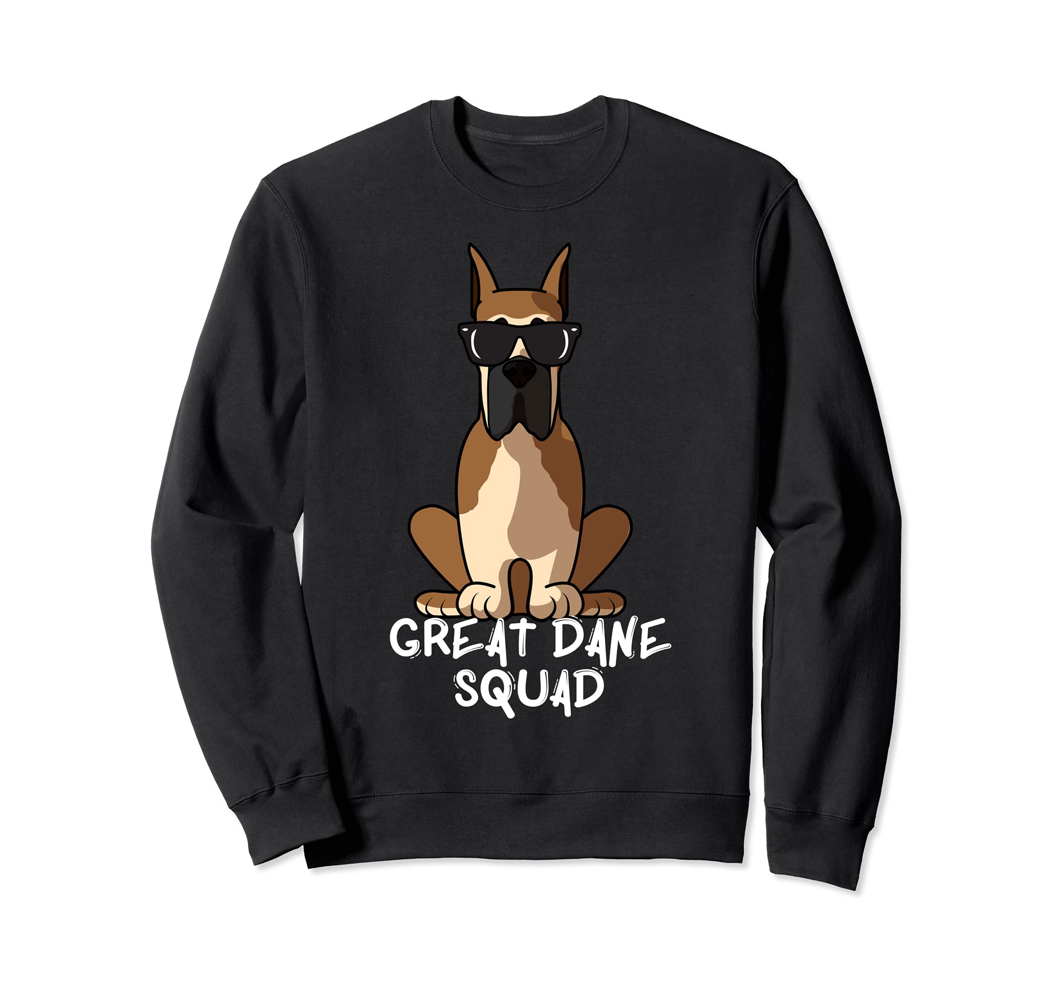 Cool Great Dane Squad Dog Mom Dog Dad Sweatshirt, Black