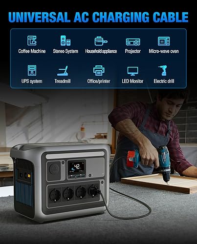Miniatura 7 de Cable de carga de estación de energía resistente, cable de carga rápida para Jackery Explorer 200015001000 Pro, Ecoflow DeltaRiver Series, Bluetti
